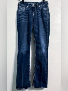 Silver Jeans Suki High Slim Bootcut W27 L33 Dark Wash Women’s Jeans Polished Y2K